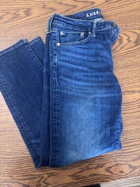 American Eagle Dark Indigo AirFlex+ Jeans - Dark Blue